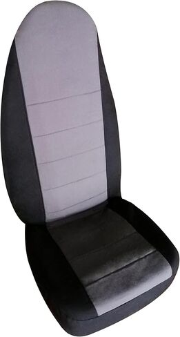 أغطية مقاعد السيارة الأمامية لسيارة فورد رينجر 1998-2003، أغطية مقاعد أمامية عالية الظهر 60/40 مع مساند رأس مصبوبة لسيارة فورد رينجر 1998 1999 2000 2001 2002 2003 (رمادي داكن) in Kuwait