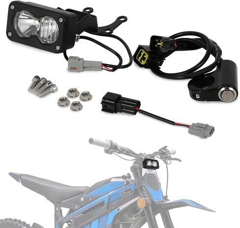 Headlight Kit 6000-6500K Led Light Bar with Switch for Talaria Sting R MX4 Spot Flood Combo Dirt Bike Light Kit Motorcycle Headlamp Accessories Bright Front Lamp Clear White in Saudi Arabia