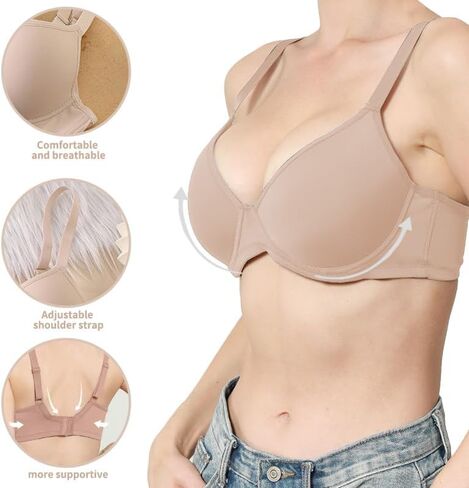 حمالات صدر للنساء حمالة صدر رافعة للأعلى ملابس داخلية مريحة مع دعم رفع الملابس الداخلية غير الرسمية كل يوم in Kuwait