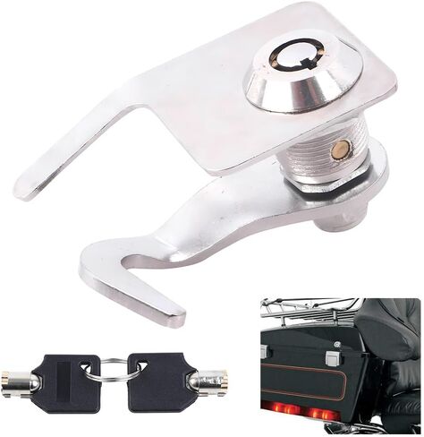 Motorcycle Rear Trunk Tour-Pak Lock with Key, EZ Tour-Pak Lid Catch, Fits for 1985-2013 Touring and Trike models equipped with King, Ultra, or Razor-Pak Tour-Pak Luggage in Saudi Arabia
