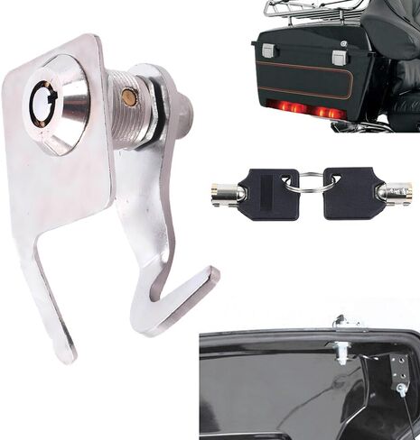 Motorcycle Rear Trunk Tour-Pak Lock with Key, EZ Tour-Pak Lid Catch, Fits for 1985-2013 Touring and Trike models equipped with King, Ultra, or Razor-Pak Tour-Pak Luggage in Saudi Arabia