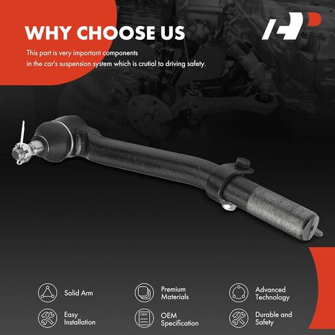 A-Premium Front Outer Left Tie Rod End, Compatible with Ford F-250 F-350 2005-2022, F-450 F-550 Super Duty 2005-2010 in Saudi Arabia