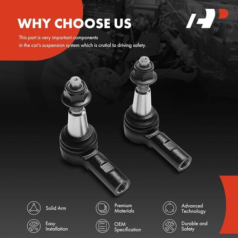 A-Premium 2 x Front Outer Tie Rod Ends, Compatible with Chevrolet Colorado 2015-2022 & GMC Canyon 2015-2022 in Saudi Arabia