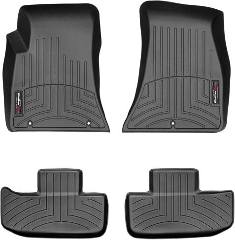 WeatherTech Custom Fit FloorLiners for Dodge Challenger - 1st & 2nd Row (4410491-443862), Black in Saudi Arabia