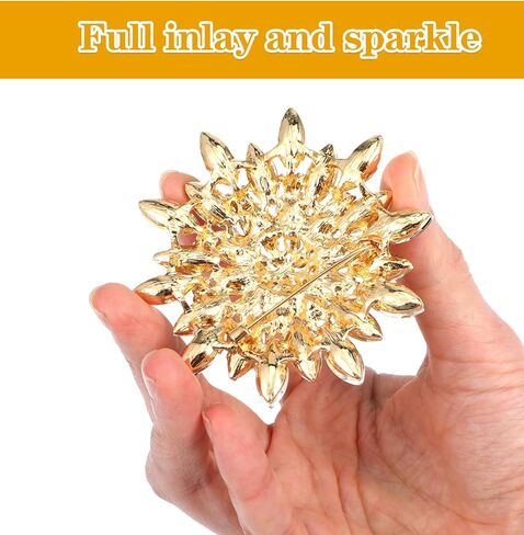 Gold Brooch for Dress, Gold Brooch for Women, Clothes, Hat in Kuwait