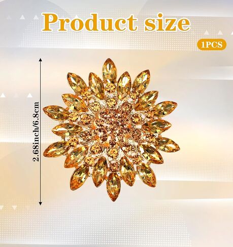 Gold Brooch for Dress, Gold Brooch for Women, Clothes, Hat in Kuwait