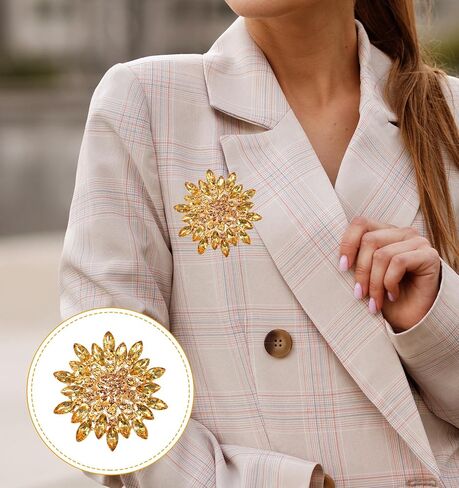 Gold Brooch for Dress, Gold Brooch for Women, Clothes, Hat in Kuwait