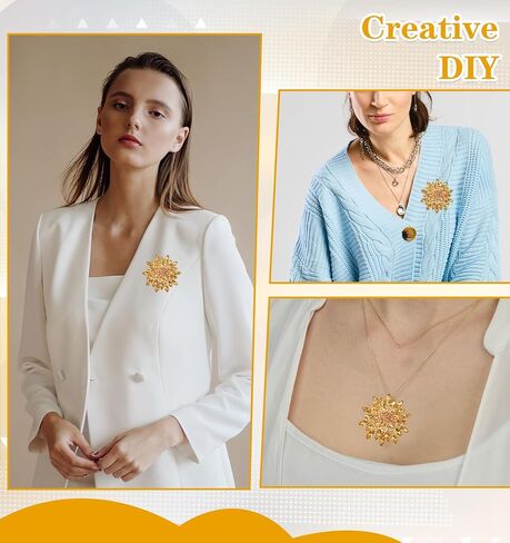 Gold Brooch for Dress, Gold Brooch for Women, Clothes, Hat in Kuwait