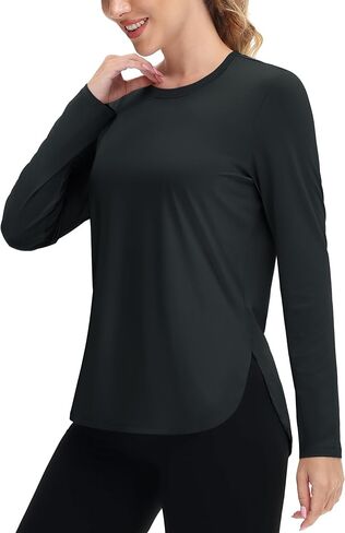 TACVASEN Women's Sun Shirt UPF 80+ Long Sleeve UV Protection Workout Shirt Lightweight Quick Dry Athletic Hiking Top in Saudi Arabia