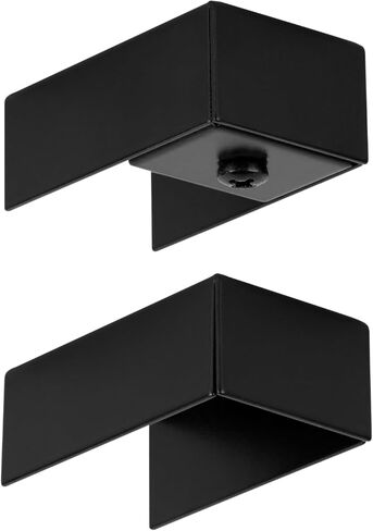 Curtain Track End Caps - Set of 2 - Includes 1 Easy-Add End Cap and 1 End Cap (Anodized Silver) in Saudi Arabia
