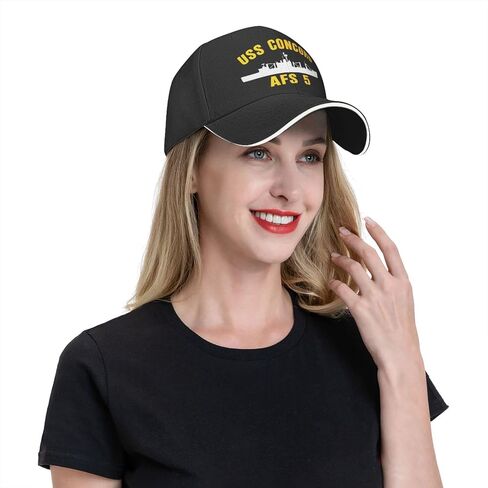 USS Concord AFS-5 Unisex Baseball Caps Sandwich Caps Casual hat in Saudi Arabia