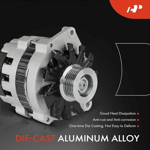 A-Premium Alternator Compatible with Buick Skylark 1996-1998 & Oldsmobile Achieva 1996-1998 & Pontiac Grand Am 1996-1998, 3.1L, 12V 105A 6-Groove Pulley Clockwise, Replace# 10464094, 10480265 in Saudi Arabia