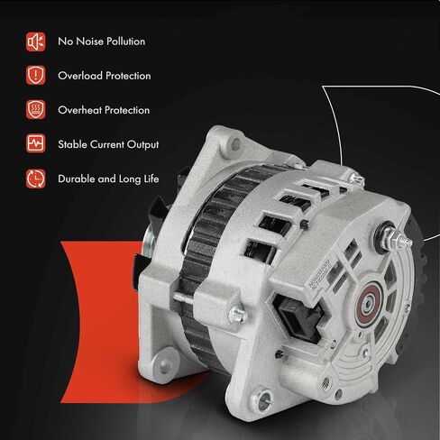 A-Premium Alternator Compatible with Buick Skylark 1996-1998 & Oldsmobile Achieva 1996-1998 & Pontiac Grand Am 1996-1998, 3.1L, 12V 105A 6-Groove Pulley Clockwise, Replace# 10464094, 10480265 in Saudi Arabia