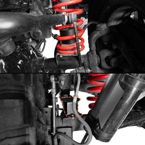 Hooke Road 4" Front and Rear Bump Stop Extensions Spacers Kit Compatible with 2007-2018 Jeep Wrangler JK & Unlimited 2/4 Doors in Saudi Arabia