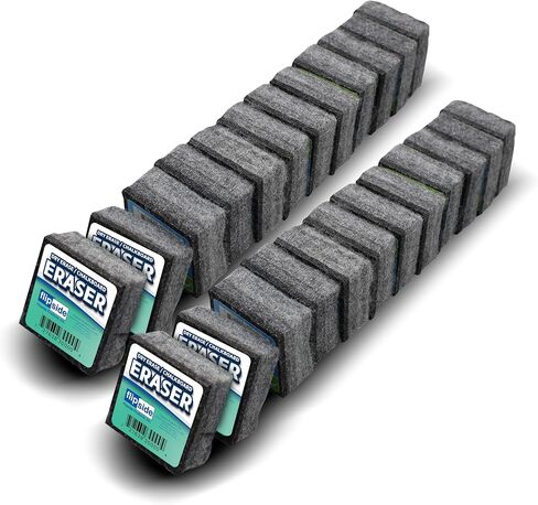 مجموعة ممحاة للمسح الجاف وممحاة لباد السبورة من شركة Flipside Products، 24 ممحاة in Kuwait