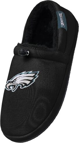 FOCO Men's NFL Big Logo Athletic Moccasin Slippers, Team Color, 9-10 in Saudi Arabia