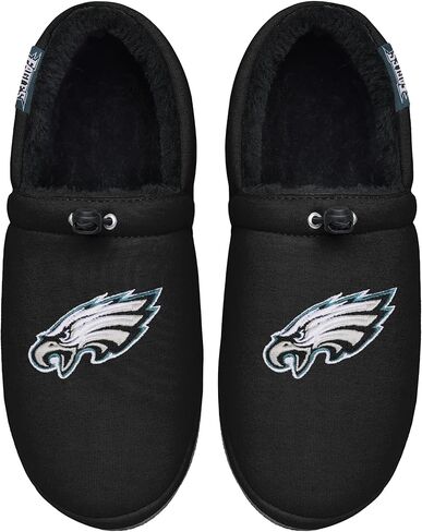 FOCO Men's NFL Big Logo Athletic Moccasin Slippers, Team Color, 9-10 in Saudi Arabia