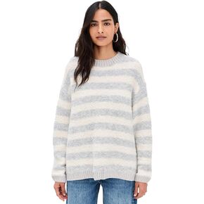 Little Lies Women's Contrast Yarn Stripe Sweater in Kuwait