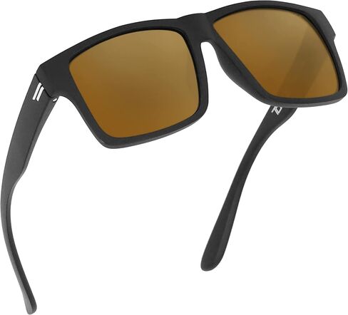 TOROE Matte Black TR90 Frame RANGE Polarized Colored Mirror SR+ Sunglasses For Outdoor Performance Sports w PC lenses in Kuwait