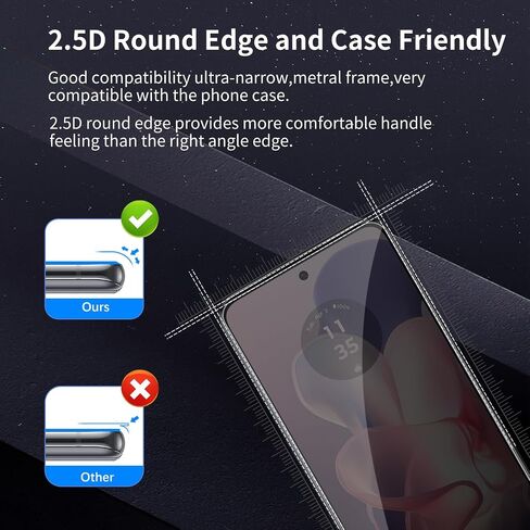 [3+3 Pack] Privacy Screen Protector for Moto G Stylus 5G 2022 with 3 Pack Camera Lens Protector, HD Clear Tempered Glass Film, Anti Spy, Anti Scratch, 10H Hardness, Touch Sensitive, Bubble Free in Saudi Arabia