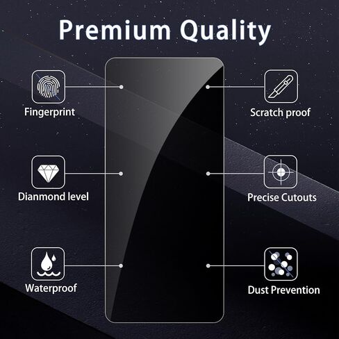 [3+3 Pack] Privacy Screen Protector for Moto G Stylus 5G 2022 with 3 Pack Camera Lens Protector, HD Clear Tempered Glass Film, Anti Spy, Anti Scratch, 10H Hardness, Touch Sensitive, Bubble Free in Saudi Arabia