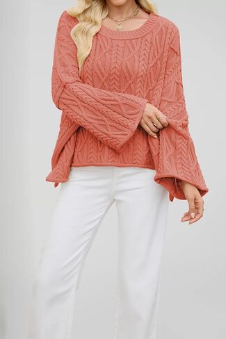 سترة نسائية كبيرة الحجم مقصوصة ومتماسكة بياقة دائرية وأكمام طويلة وسترات علوية in Kuwait