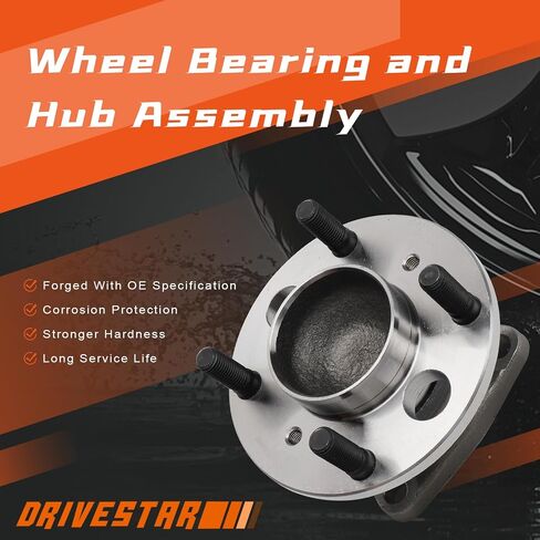 DRIVESTAR 512490 Rear Wheel Bearing Hub Assembly fits for Ford Fiesta 2011 2012 2013 2014-2018 FWD 4 Lugs in Saudi Arabia