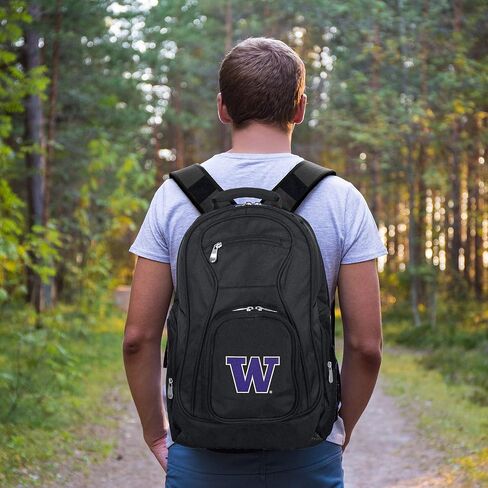 Denco University of Washington Huskies Laptop Backpack- Fits Most 17 Inch Laptops and Tablets - Ideal for Work, Travel, School, College, and Commuting in Saudi Arabia