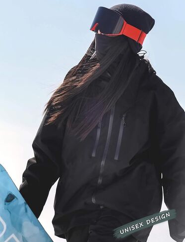 GSOU SNOW Snowboard Jacket Men Baggy Ski Jacket Waterproof Snow Coat Insulated Hooded Clothes for Winter Outdoor in Kuwait