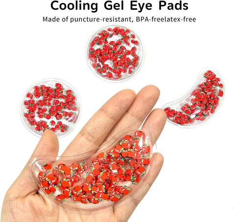 4PCS Gel Eye Ice Pack Set Reusable, Cold and Hot Compress for Eyes, Ice Pack for Eyes, Cooling Eye Pads for Eye Strain, Swelling, Redness, Dark Circles, Puffy Eyes, and Eye Recovery Surgery. in Kuwait