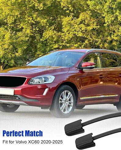مجموعة إعادة تعبئة شفرة ممسحة الزجاج الأمامي تناسب فولفو XC60 B8 T8 SUV 2018-2025، استبدل 31490722، السائق الأيسر وجانب الركاب الأيمن قطعتان in Saudi Arabia