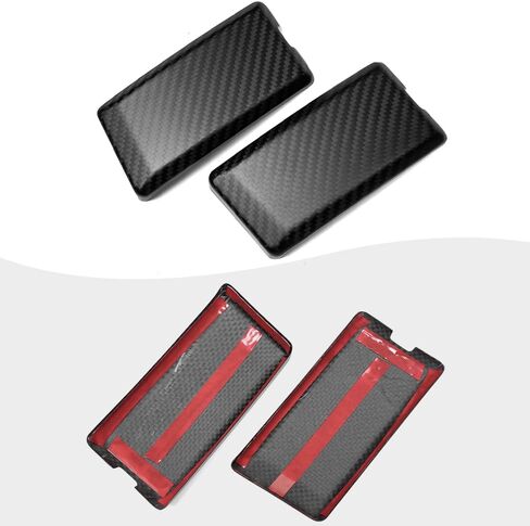 غطاء رف الأمتعة من ألياف الكربون الحقيقية من Jogon لسيارة Ford Bronco Raptor Wildtrak Big Bend Everglades 2021 2022 2023 2024 2025، غطاء غطاء لولبي للسقف الأمامي (لامع CF) in Kuwait