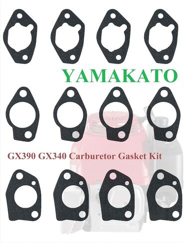 مجموعة حشية المكربن ​​YAMAKATO 420cc GX390 GX340 لهوندا والمستنسخين 389cc 439cc 459cc 338cc 13hp 11hp محركات ومولدات بريداتور تشامبيون جينيراك 0G84420156 6500 9000 8750 9500 OEM 5 حزم in Kuwait