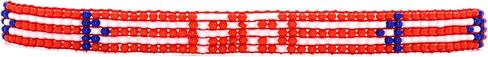 Puerto Rico Flag Bracelet - Puerto Rico Pride Bracelet - Pulsera de Puerto Rico - Adjustable Red, White & Blue Jewerly for Men & Women - Handmade - Premium Czech Beads - Travel Souvenir & Gift in Saudi Arabia