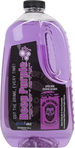Mr. Detroit - 2pc Deep Purple Degreaser 64oz Container and Dilution Bottle, Heavy-duty All-purpose Cleaner for Engines, Tires & More, Professional Strength Formula, Breaks Down Grease, Oil & Grime in Saudi Arabia