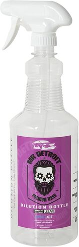 Mr. Detroit - 2pc Deep Purple Degreaser 64oz Container and Dilution Bottle, Heavy-duty All-purpose Cleaner for Engines, Tires & More, Professional Strength Formula, Breaks Down Grease, Oil & Grime in Saudi Arabia