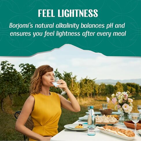 Borjomi Sparkling Natural Mineral Water, Plastic Bottles, 25.3 Fl Oz (Pack of 6) in Saudi Arabia
