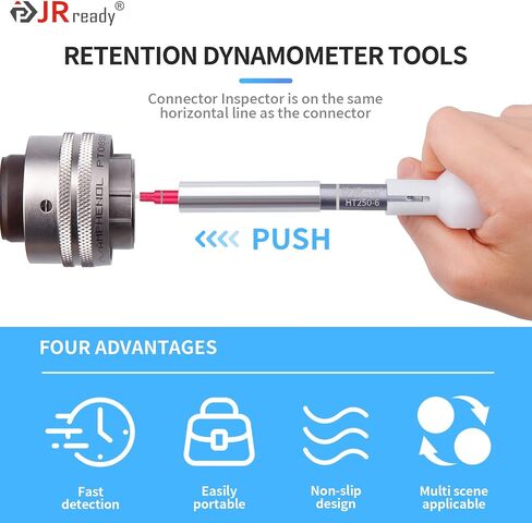 مجموعة أدوات فحص الموصل JRready ST5241-HT250، أداة دينامومتر الاحتفاظ القابلة للإزالة مناسبة للموصلات الكهربائية/السيارات، 6 قطع من أدوات الاحتفاظ القابلة للفصل وسهلة الاستخدام in Kuwait