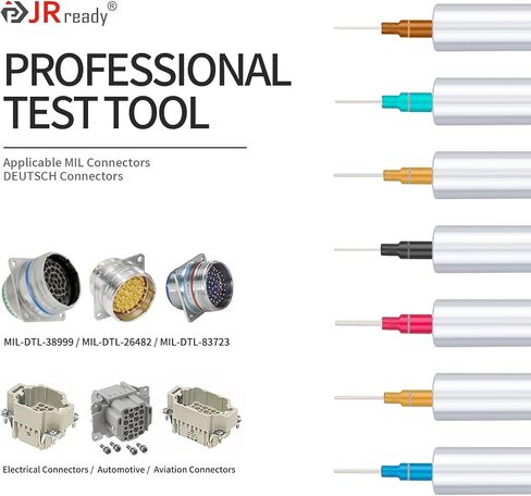 مجموعة أدوات فحص الموصل JRready ST5241-HT250، أداة دينامومتر الاحتفاظ القابلة للإزالة مناسبة للموصلات الكهربائية/السيارات، 6 قطع من أدوات الاحتفاظ القابلة للفصل وسهلة الاستخدام in Kuwait