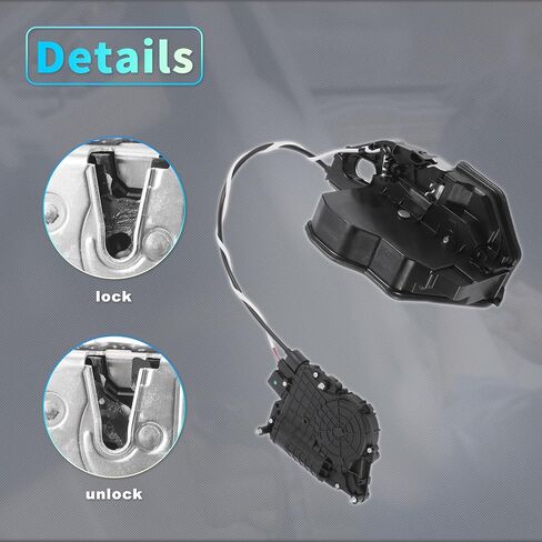 X AUTOHAUX استبدال محرك قفل الباب الأمامي الأيمن للراكب مع كابل لسيارة BMW 650i 13-19 لسيارة BMW 650i xDrive 13-19 مجموعة مشغل مزلاج الباب رقم 51217276544 أسود in Saudi Arabia