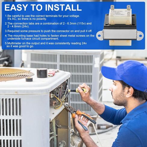 0130M00138S محول فرن HVAC 240 فولت إلى 24 فولت، محول 240 فولت إلى 24 فولت متوافق مع Goodman Amana، 0130M00138، B1141643، B11416-43، PF40224 40VA، 4021F in Saudi Arabia