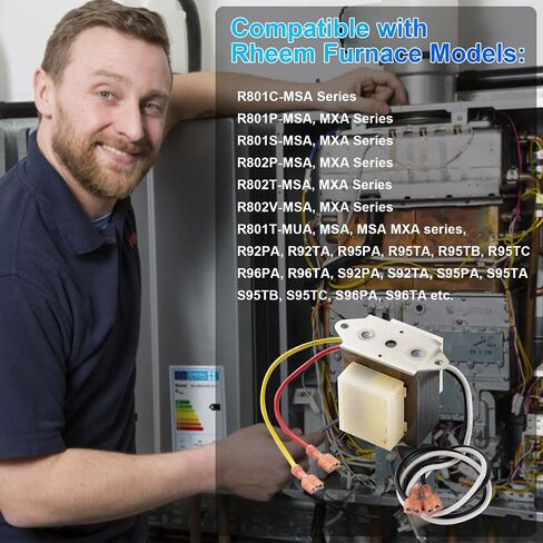 0130M00138S محول فرن HVAC 240 فولت إلى 24 فولت، محول 240 فولت إلى 24 فولت متوافق مع Goodman Amana، 0130M00138، B1141643، B11416-43، PF40224 40VA، 4021F in Saudi Arabia