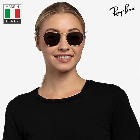 نظارة شمسية Ray-Ban RB3857 FRANK ROSE GOLD مربعة الشكل للرجال والنساء مع مجموعة نظارات RAYBAN الرسمية in Saudi Arabia