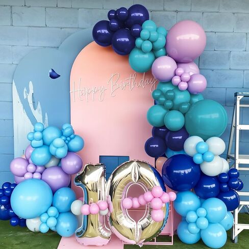 Purple and Yellow Balloon Arch Kit,Basketball Balloons with Gold Purple Star Foil Balloons,for Boys Basketball Party Sport Theme Birthday Graduation Anniversary Wedding Baby Shower Decorations in Kuwait