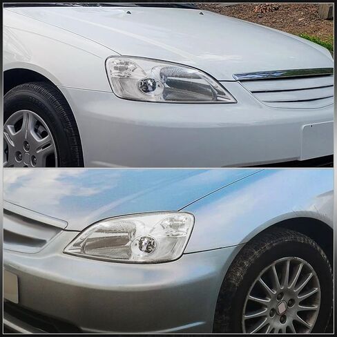 موزعي AJP JDM المصابيح الأمامية الأمامية مجموعة مصابيح زوج إشارة القيادة المصد LH + RH متوافق/استبدال لسيارة سيفيك 2 باب كوبيه 4 أبواب سيدان DX LX EX HX GX EM2 ES1 2001 2002 2003 01 02 03 in Saudi Arabia
