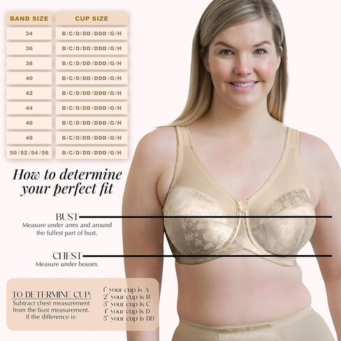 Style 7101 | Full Figure Support Underwire Bra | Adjustable Straps | Extra Firm Support | USA Made in Kuwait