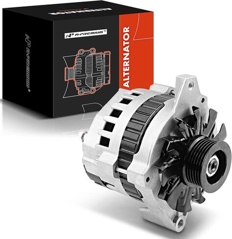 A-Premium Alternator Compatible with Chevrolet P30 1989-1993 & GMC P3500 1989-1993, V8 7.4L, 105Amp 12V Clockwise 6-Groove Pulley, Replace# 10463183, 1101806, 797711 in Saudi Arabia