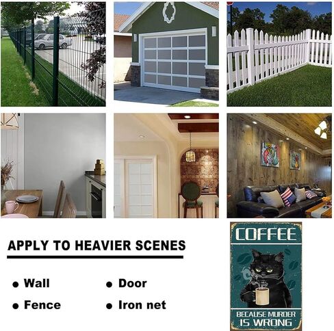 القهوة علامة معدنية خمر علامات المطبخ جدار ديكور لأن القتل خطأ مضحك القصدير علامات بار زينة ملصق فني 8x12 بوصة in Kuwait