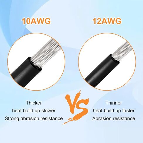 10AWG 2FT XT60 كابل تمديد للطاقة الشمسية 2 3 6 10 15 20 25 35 40 50 75 100FT XT60 موصل تمديد للطاقة الشمسية محول كابل سمكا أنثى إلى ذكر لمحطة الطاقة المحمولة لوحة طاقة شمسية RC بطارية LiFePO4 in Kuwait