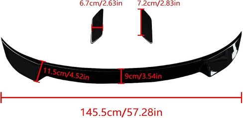 Rear Spoiler for 2022-2025 11th Gen Honda Civic Hatchback 5 Door ABS Gloss Black Painted Rear Trunk Wing Spoiler Accessories Exterior in Saudi Arabia